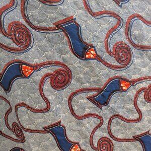 Wax Block Print Fabric 66" x 45"